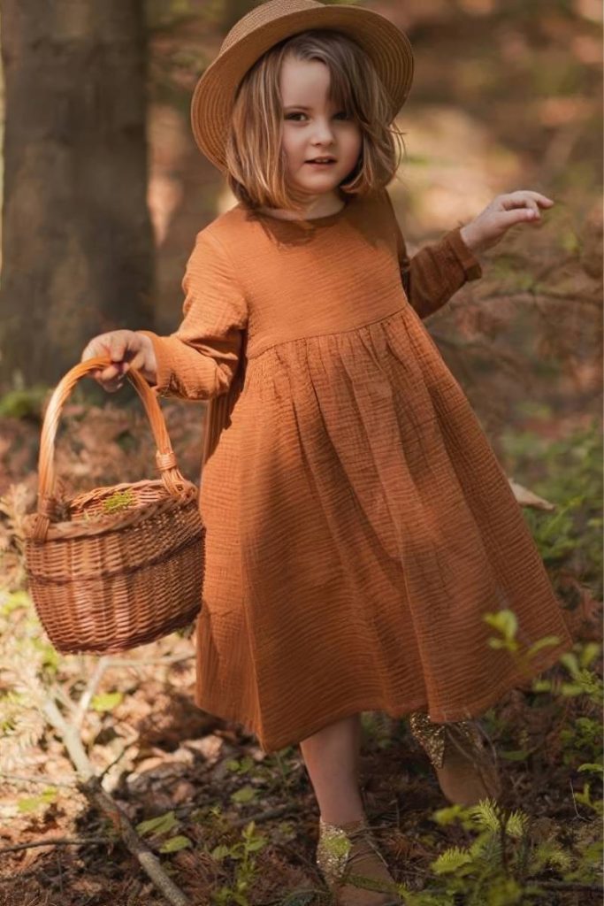 Robe en coton avec détails brodés - Crème - Kids | H&M CA